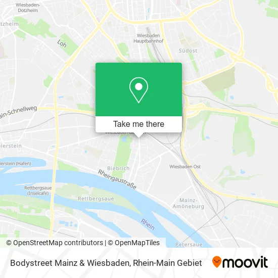Карта Bodystreet Mainz & Wiesbaden