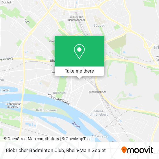 Карта Biebricher Badminton Club