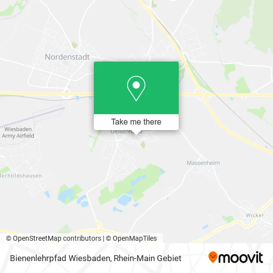 Карта Bienenlehrpfad Wiesbaden