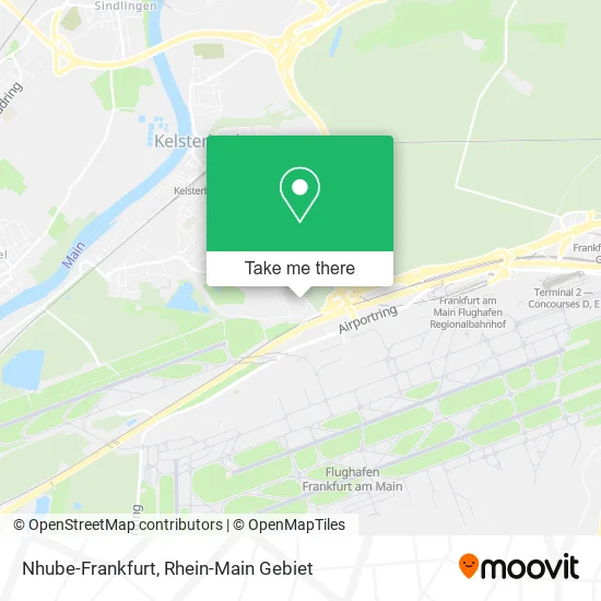 Карта Nhube-Frankfurt