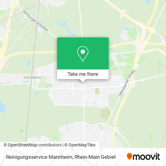 Карта Reinigungsservice Mannheim
