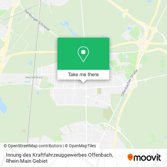 Карта Innung des Kraftfahrzeuggewerbes Offenbach