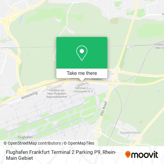 Flughafen Frankfurt Terminal 2 Parking P9 map