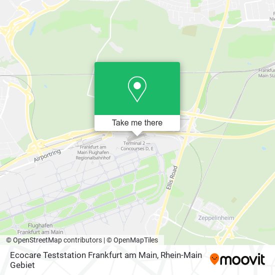 Ecocare Teststation Frankfurt am Main map