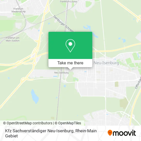 Карта Kfz Sachverständiger Neu-Isenburg