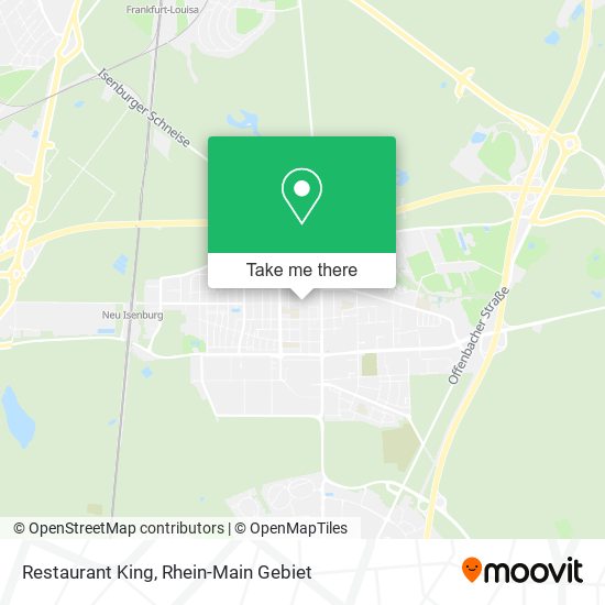 Restaurant King map