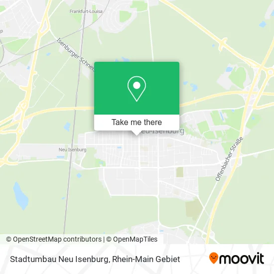 Карта Stadtumbau Neu Isenburg
