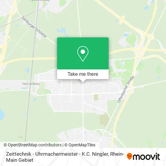 Карта Zeittechnik - Uhrmachermeister - K.C. Ningler