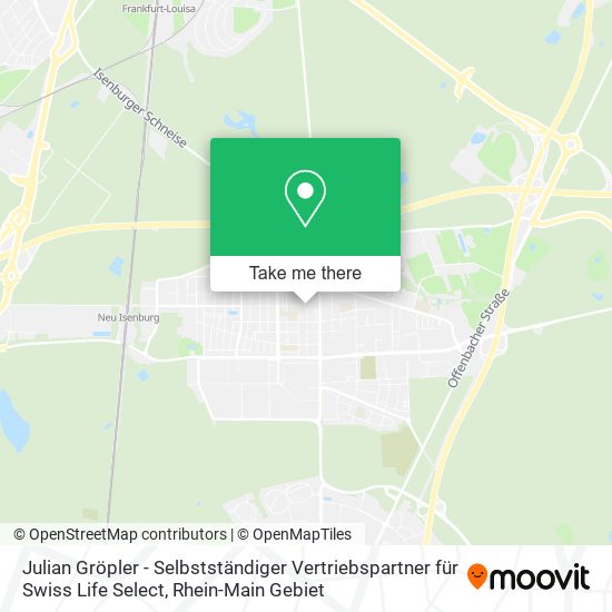 Julian Gröpler - Selbstständiger Vertriebspartner für Swiss Life Select map