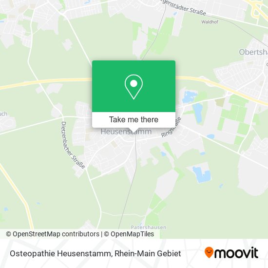 Osteopathie Heusenstamm map