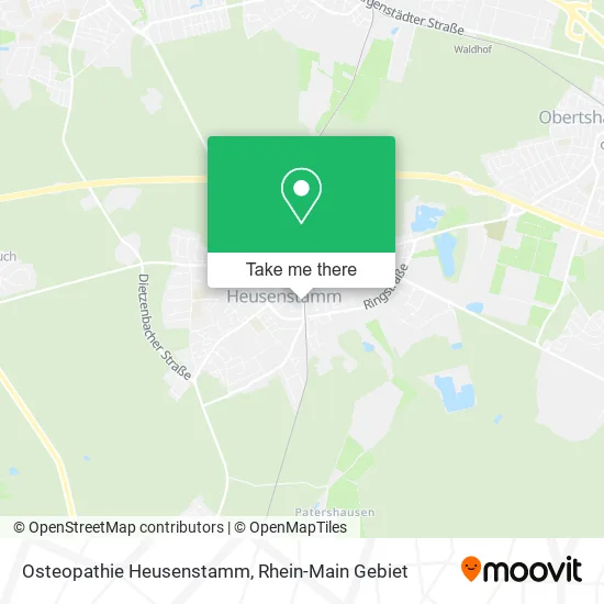 Карта Osteopathie Heusenstamm