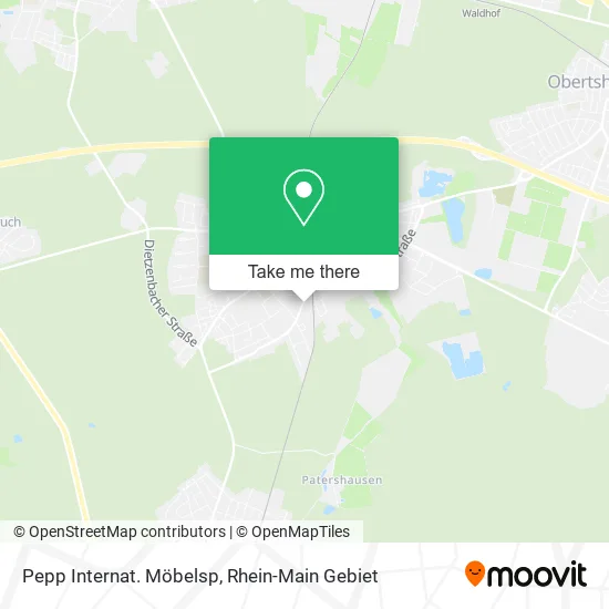 Карта Pepp Internat. Möbelsp