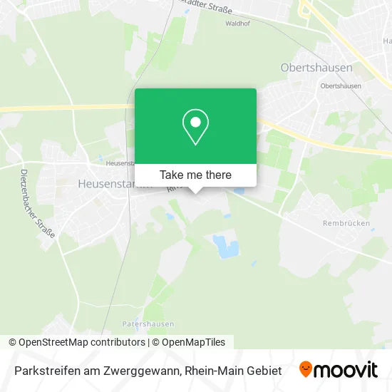 Карта Parkstreifen am Zwerggewann