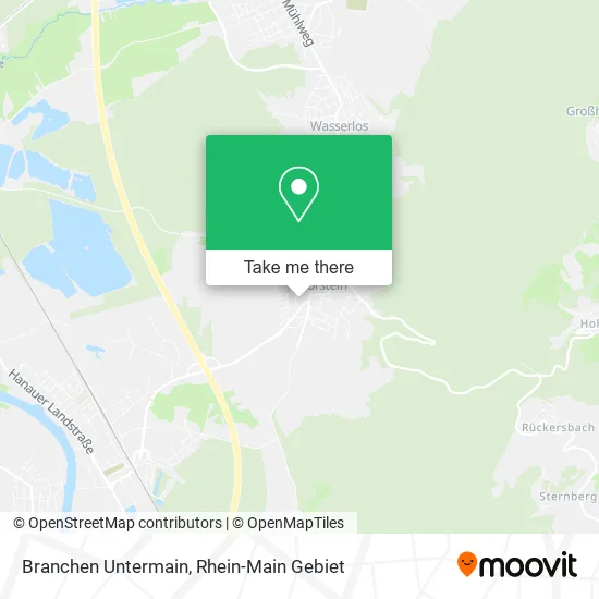 Карта Branchen Untermain
