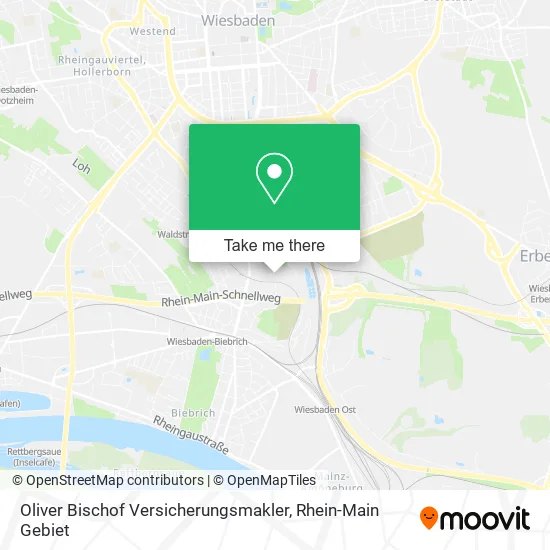 Карта Oliver Bischof Versicherungsmakler