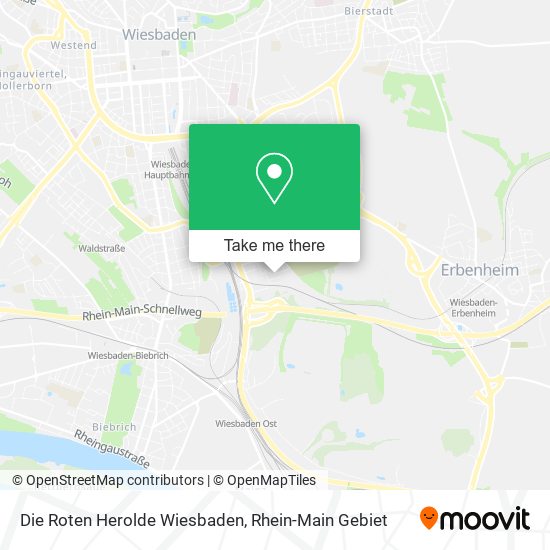 Die Roten Herolde Wiesbaden map