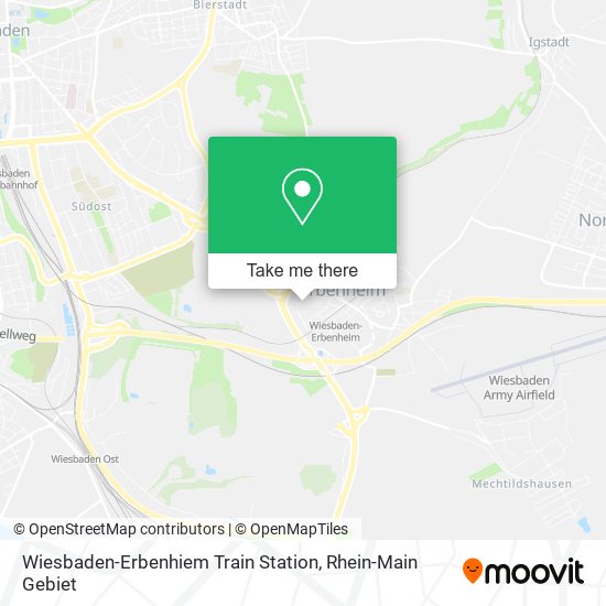 Wiesbaden-Erbenhiem Train Station map