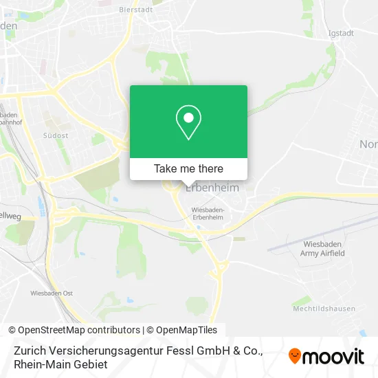 Карта Zurich Versicherungsagentur Fessl GmbH & Co.