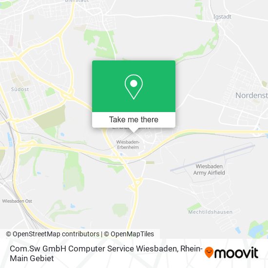 Com.Sw GmbH Computer Service Wiesbaden map