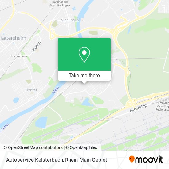 Autoservice Kelsterbach map