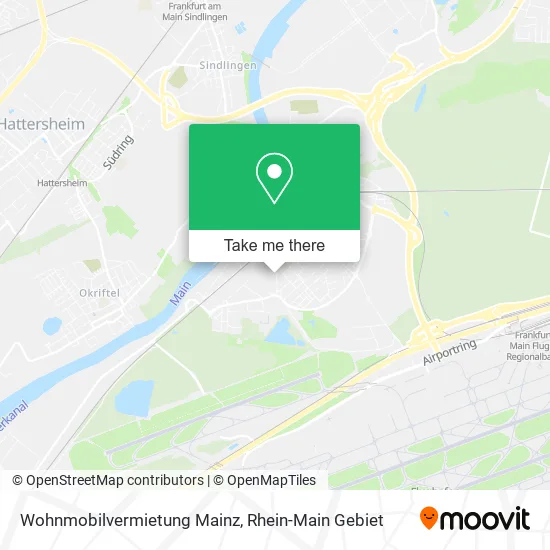 Карта Wohnmobilvermietung Mainz