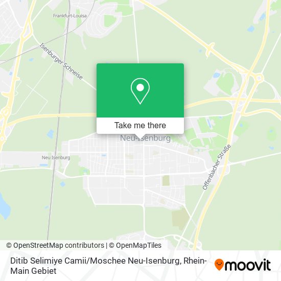 Карта Ditib Selimiye Camii / Moschee Neu-Isenburg