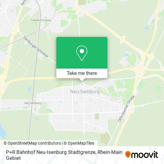 P+R Bahnhof Neu-Isenburg Stadtgrenze map