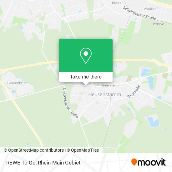 REWE To Go map