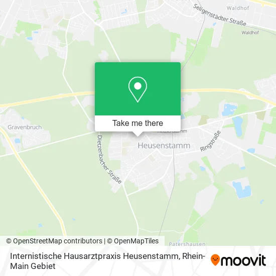 Карта Internistische Hausarztpraxis Heusenstamm