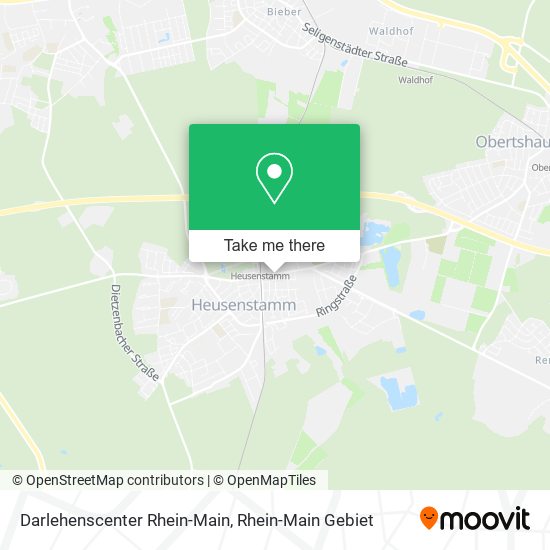 Darlehenscenter Rhein-Main map