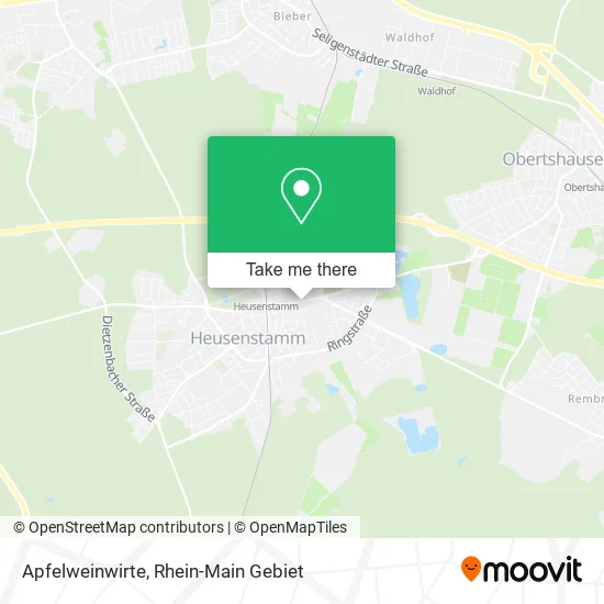 Карта Apfelweinwirte