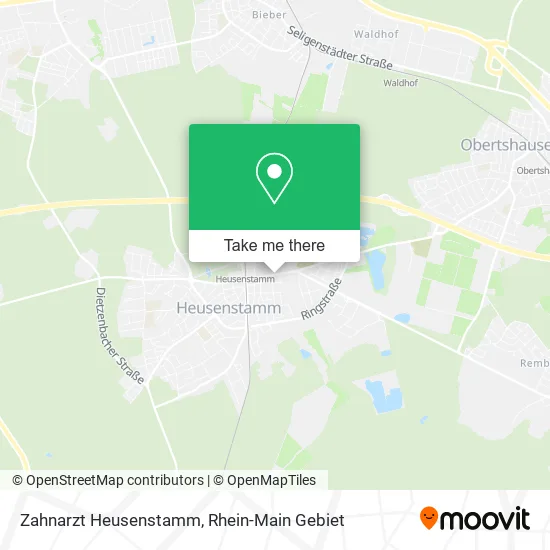 Карта Zahnarzt Heusenstamm