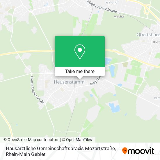 Hausärztliche Gemeinschaftspraxis Mozartstraße map
