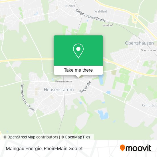 Карта Maingau Energie