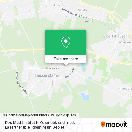 Kos Med Institut F. Kosmetik und med. Lasertherapie map