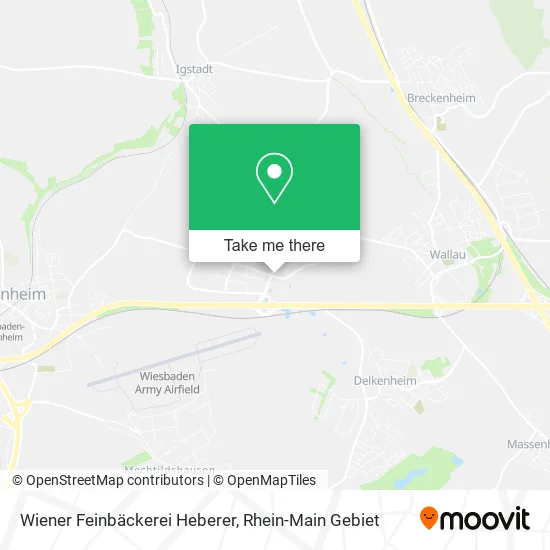 Карта Wiener Feinbäckerei Heberer