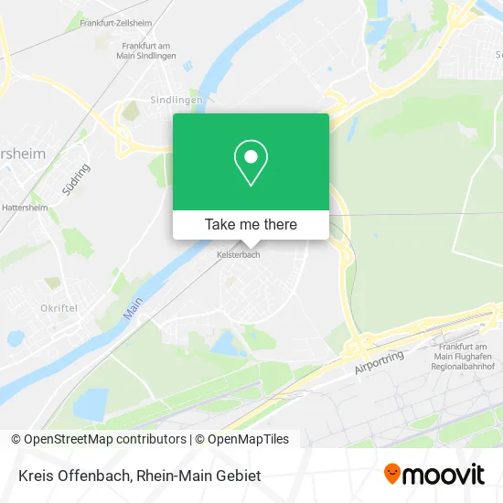 Карта Kreis Offenbach