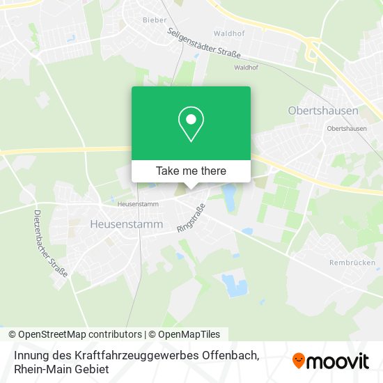 Innung des Kraftfahrzeuggewerbes Offenbach map