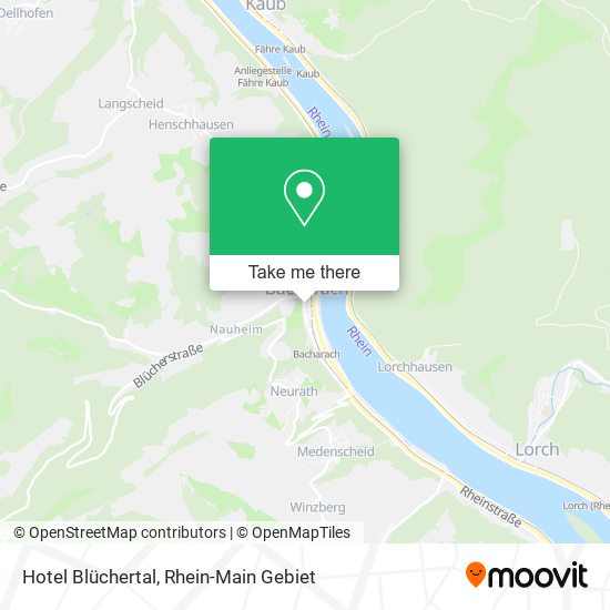 Hotel Blüchertal map