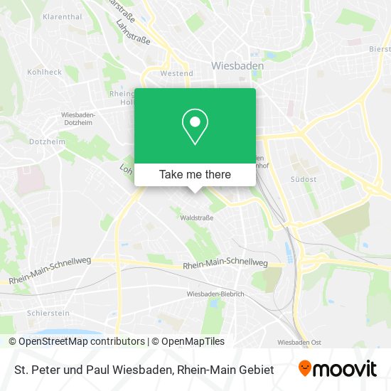 St. Peter und Paul Wiesbaden map
