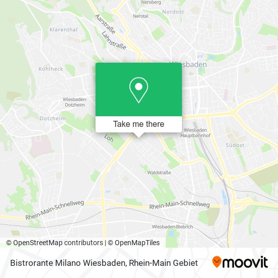 Bistrorante Milano Wiesbaden map