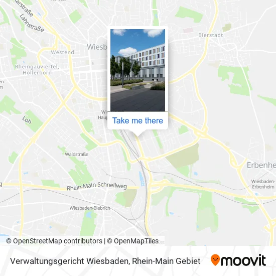 Карта Verwaltungsgericht Wiesbaden