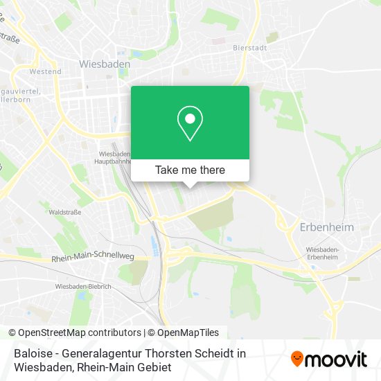 Baloise - Generalagentur Thorsten Scheidt in Wiesbaden map