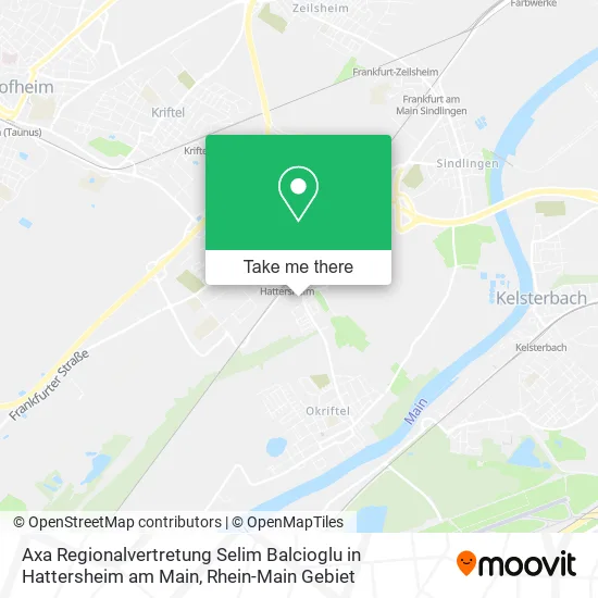 Карта Axa Regionalvertretung Selim Balcioglu in Hattersheim am Main