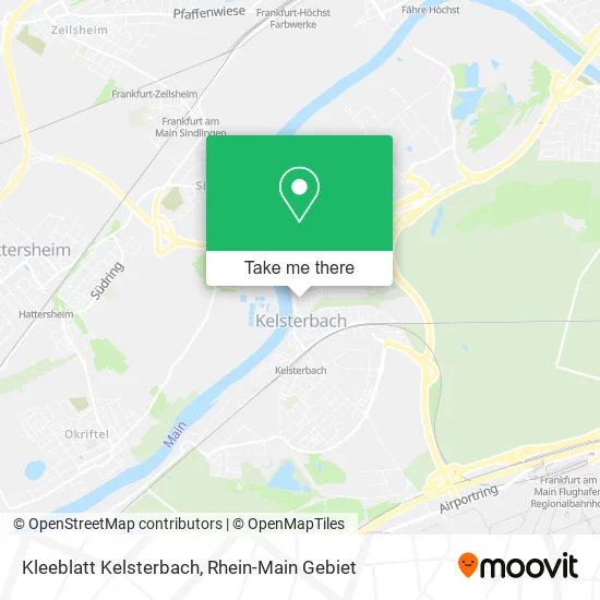 Карта Kleeblatt Kelsterbach