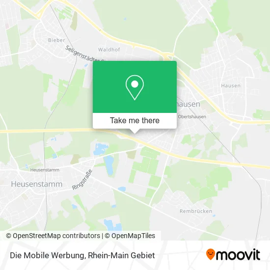 Карта Die Mobile Werbung