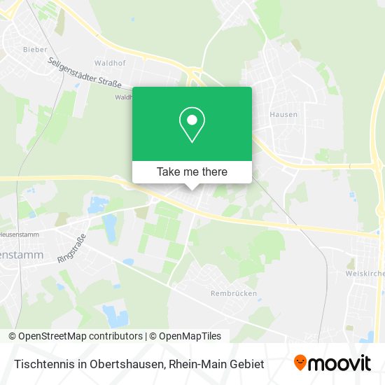 Tischtennis in Obertshausen map