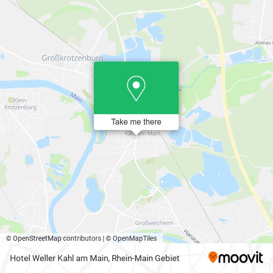 Hotel Weller Kahl am Main map