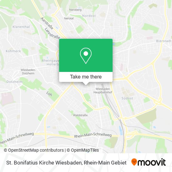 St. Bonifatius Kirche Wiesbaden map