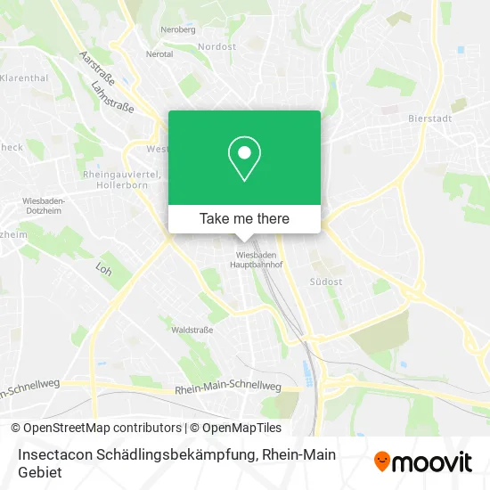 Карта Insectacon Schädlingsbekämpfung